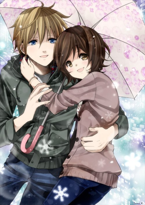 cute anime couples wallpaper #3
