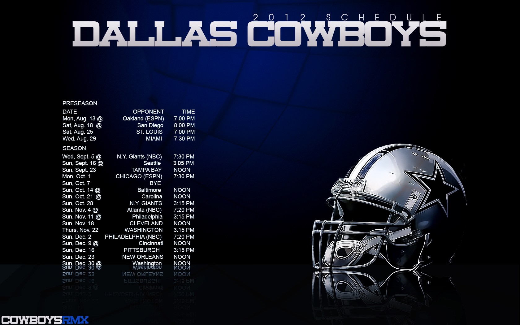 Dallas cowboys schedule wallpaper - SF Wallpaper