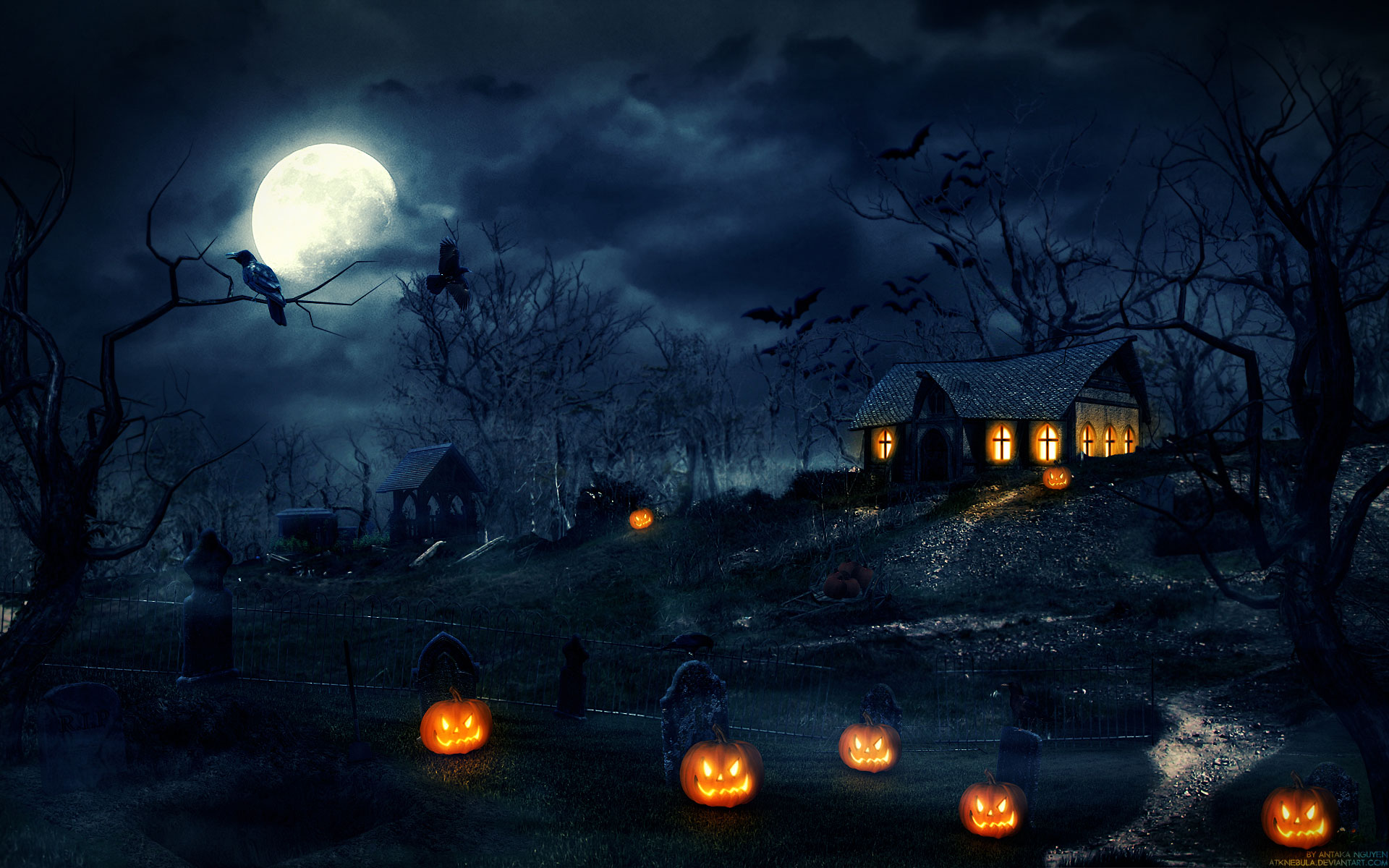 Halloween free desktop wallpaper