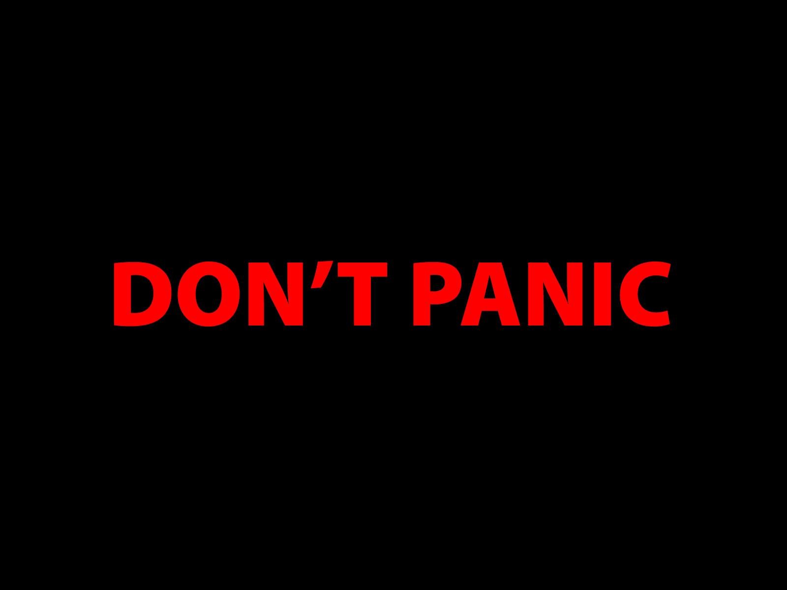 Don t panic wallpaper