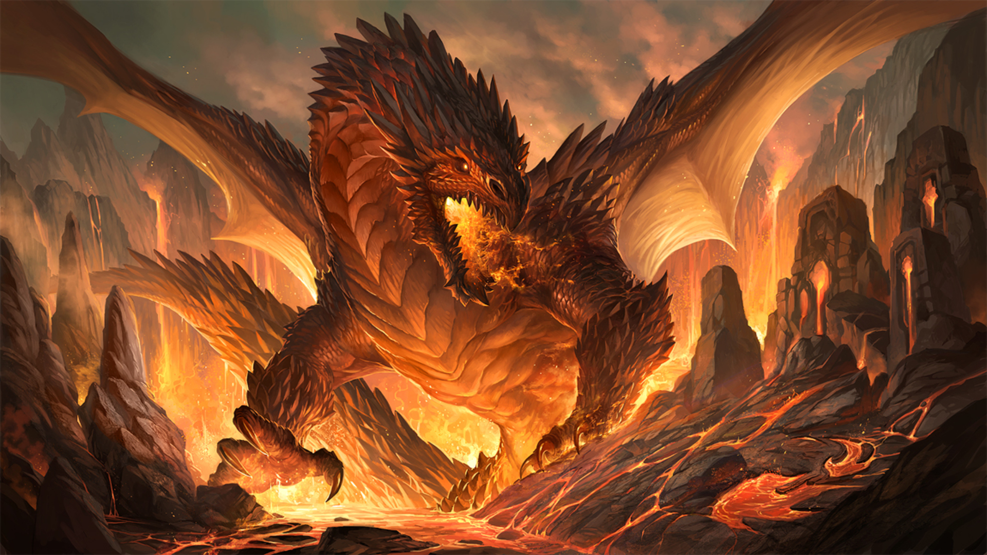 Dragon background