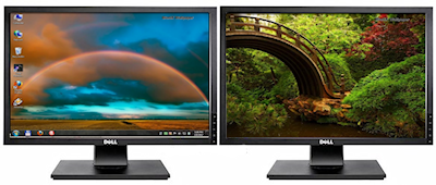 Dual monitor different wallpaper windows 7