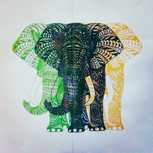 elephants background #2