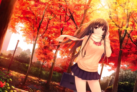 fall anime wallpaper #6