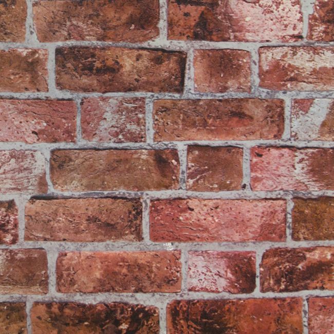 Faux brick wallpaper textured