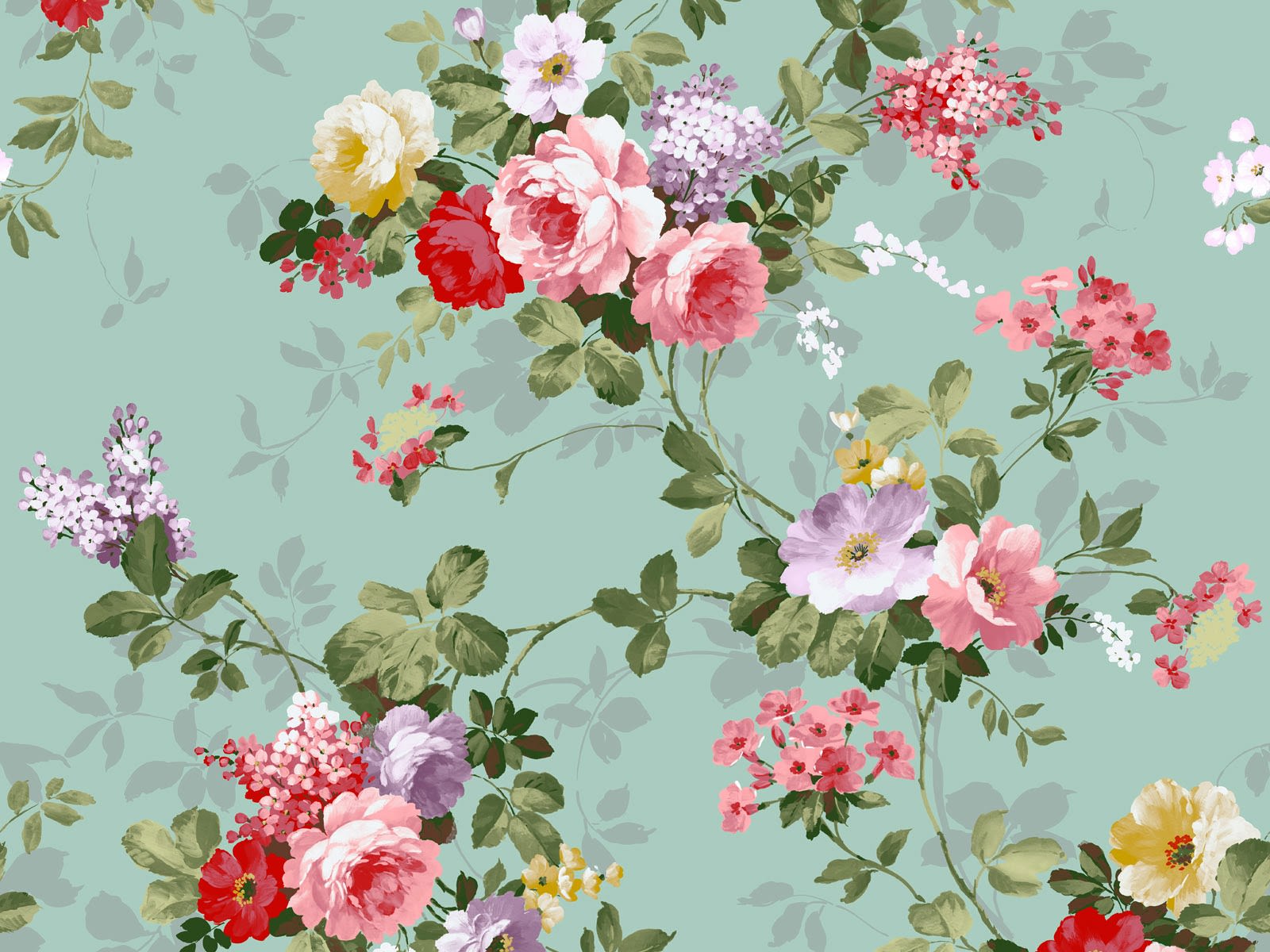 floral print wallpaper #17