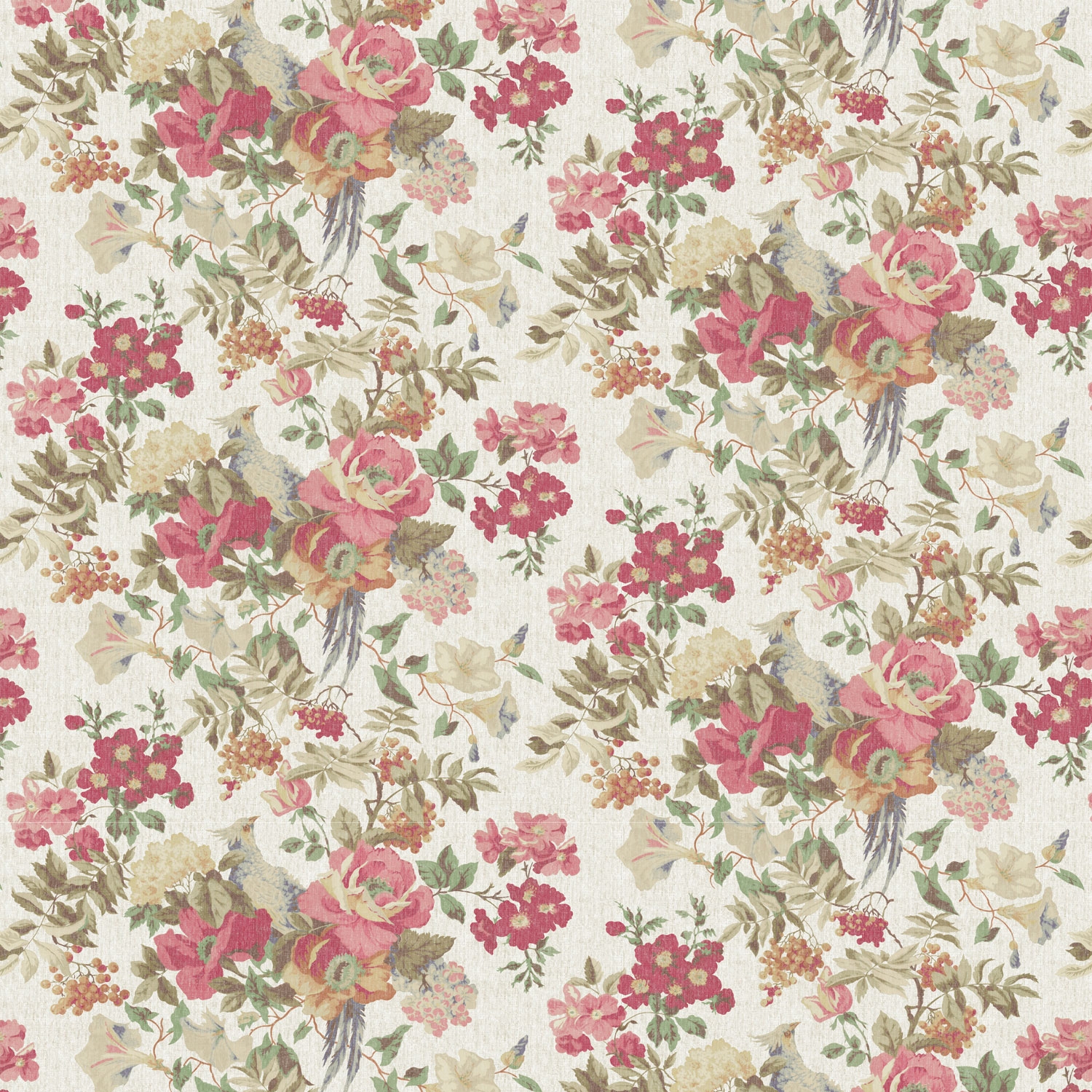 Floral vintage wallpaper