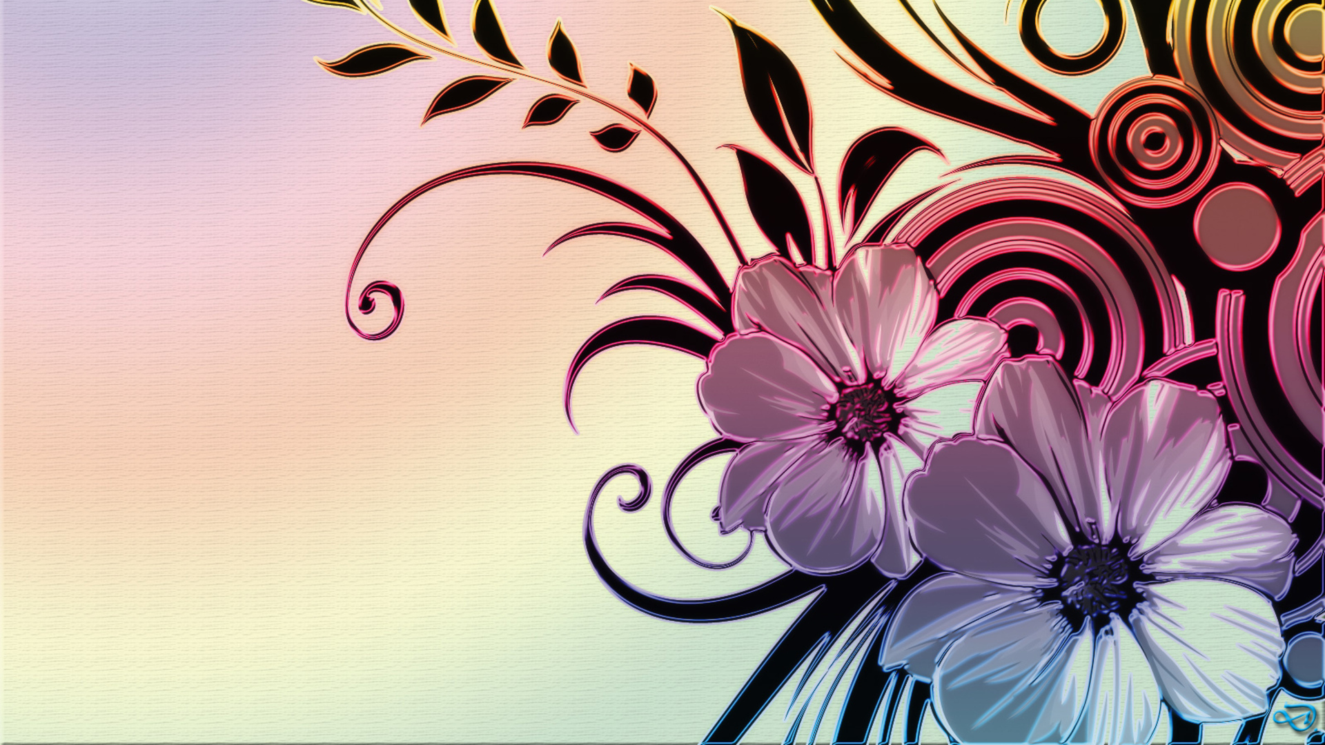 Flower design wallpaper