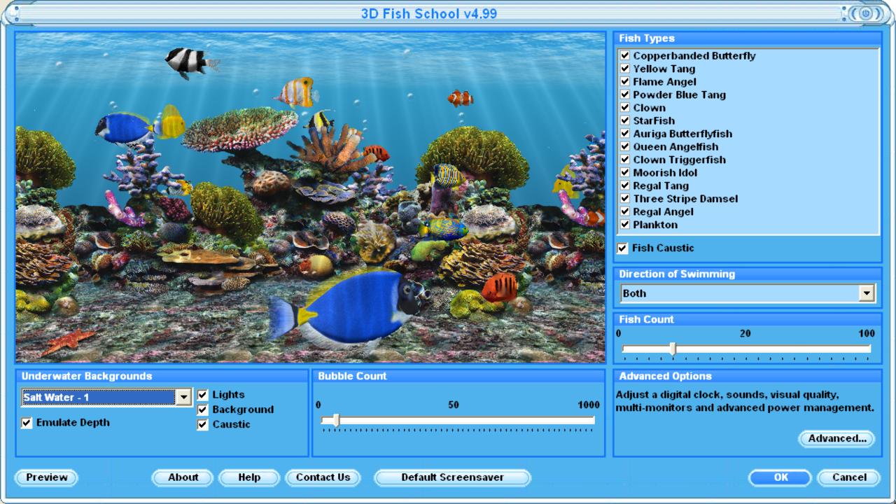 3D Fish Screensaver Free Virtual Fish Aquarium Download