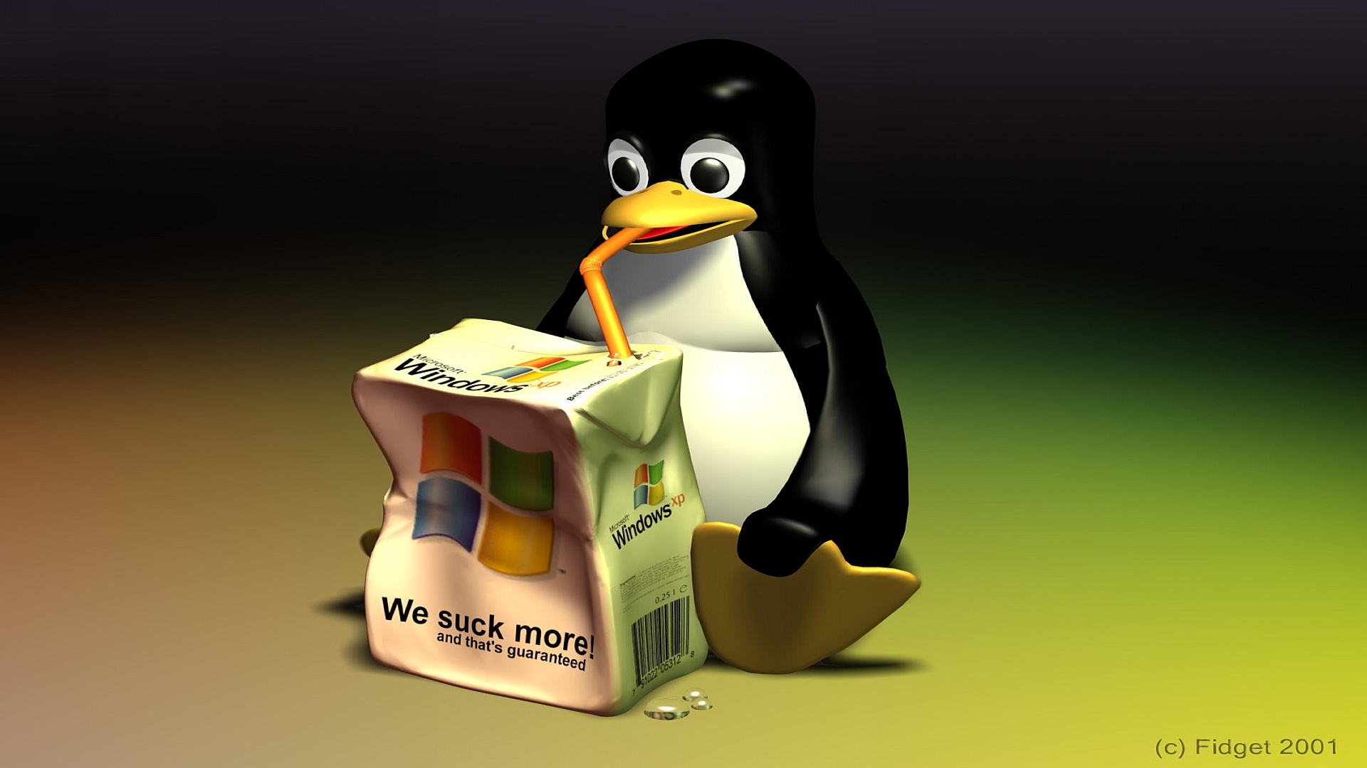 Linux penguin wallpaper