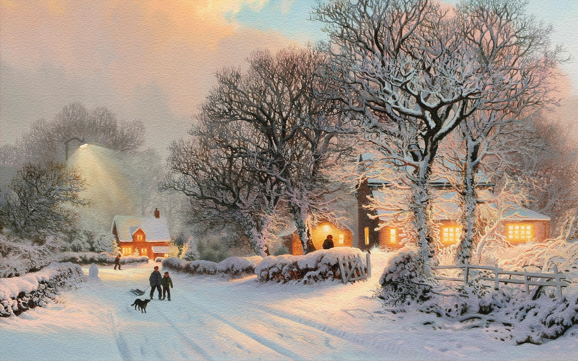 free winter scenes desktop backgrounds #6