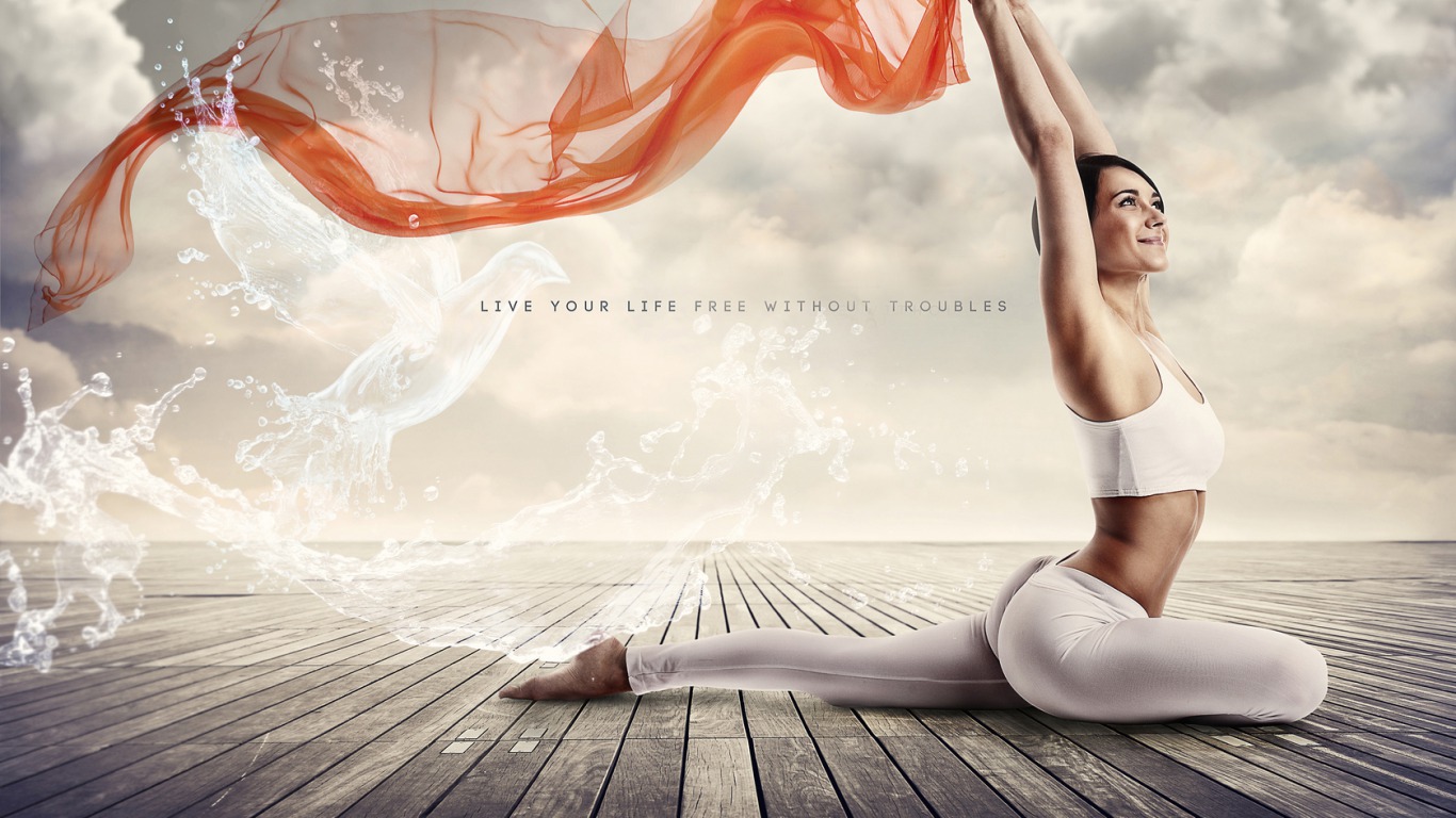 Free yoga wallpaper