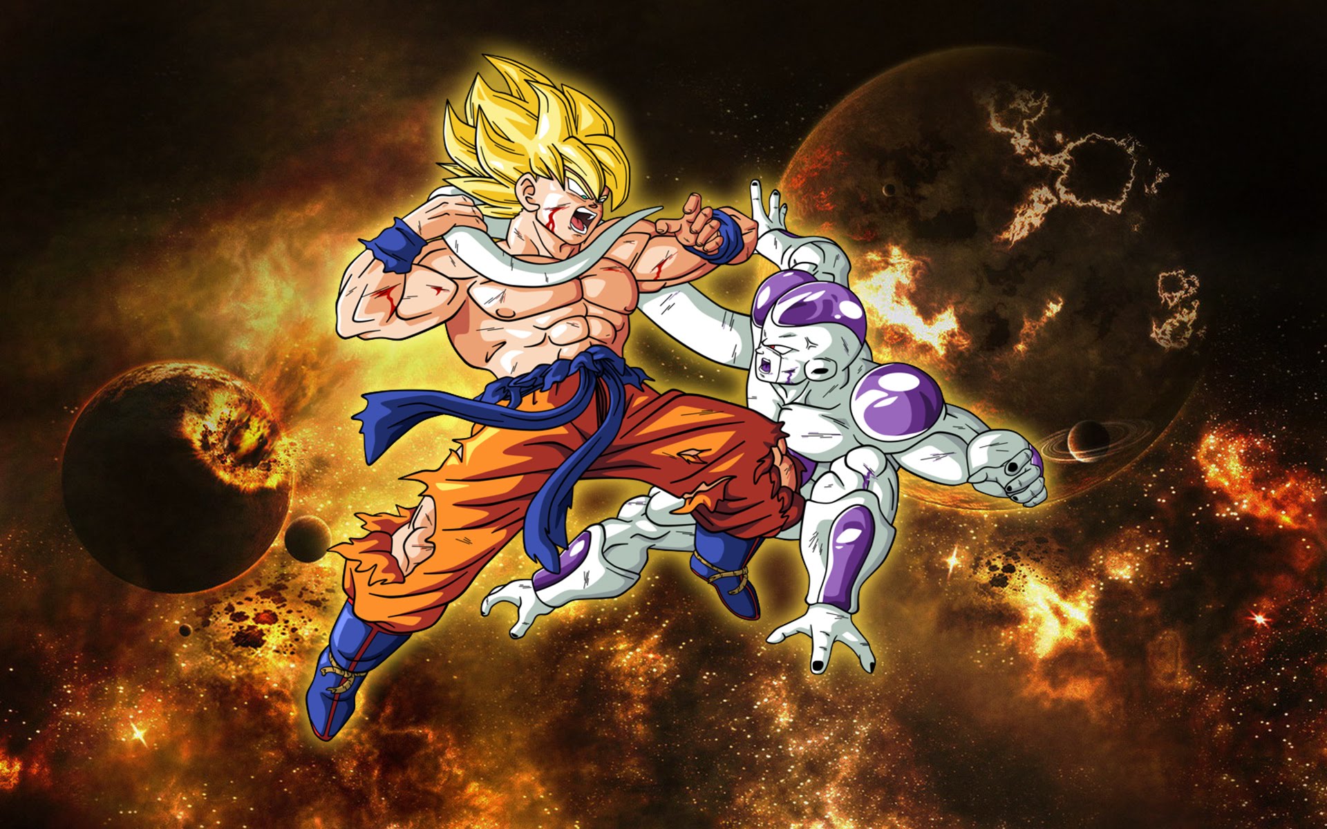 Goku vs frieza wallpaper
