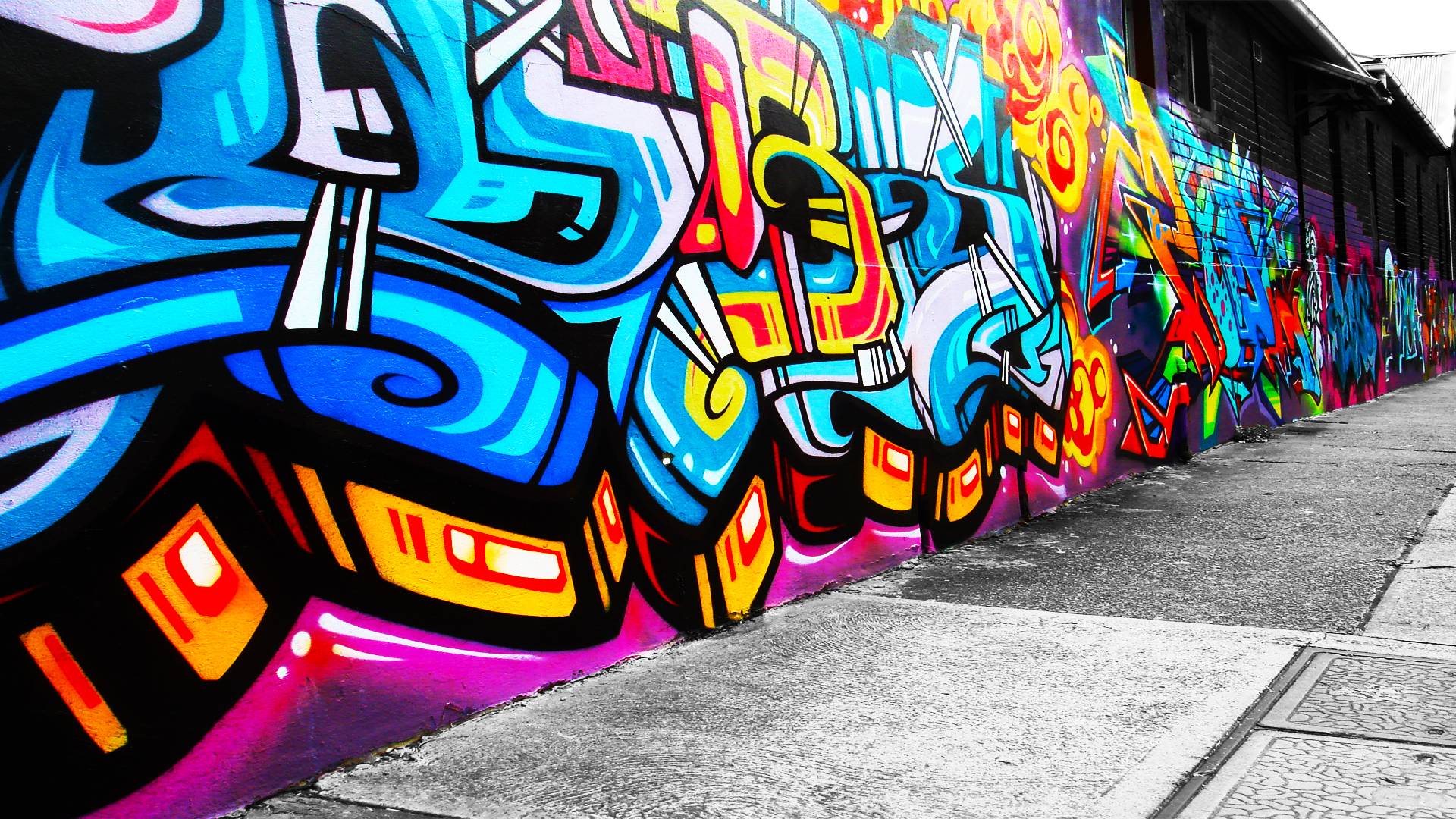 Background graffiti