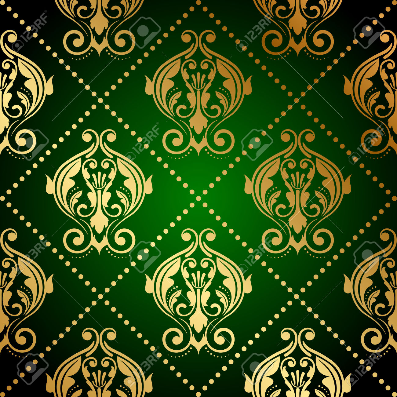 green and gold wallpaper #19