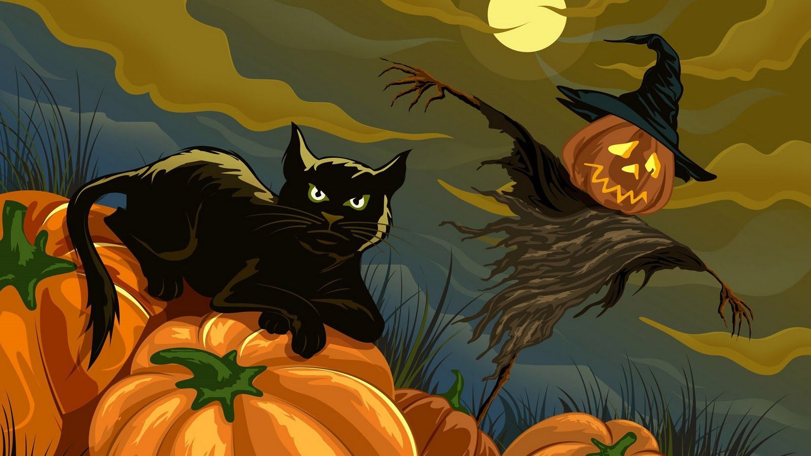 halloween cat wallpaper #19