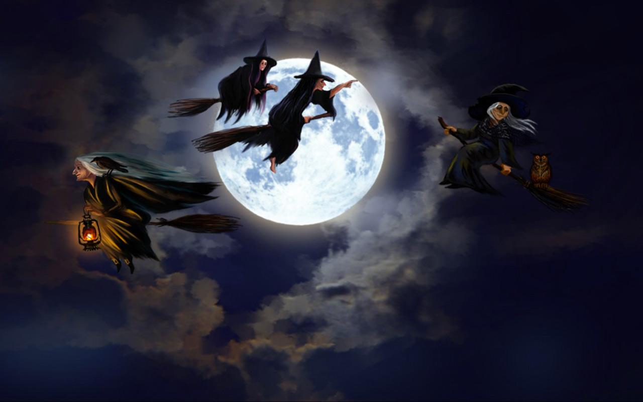 halloween witches wallpaper #9