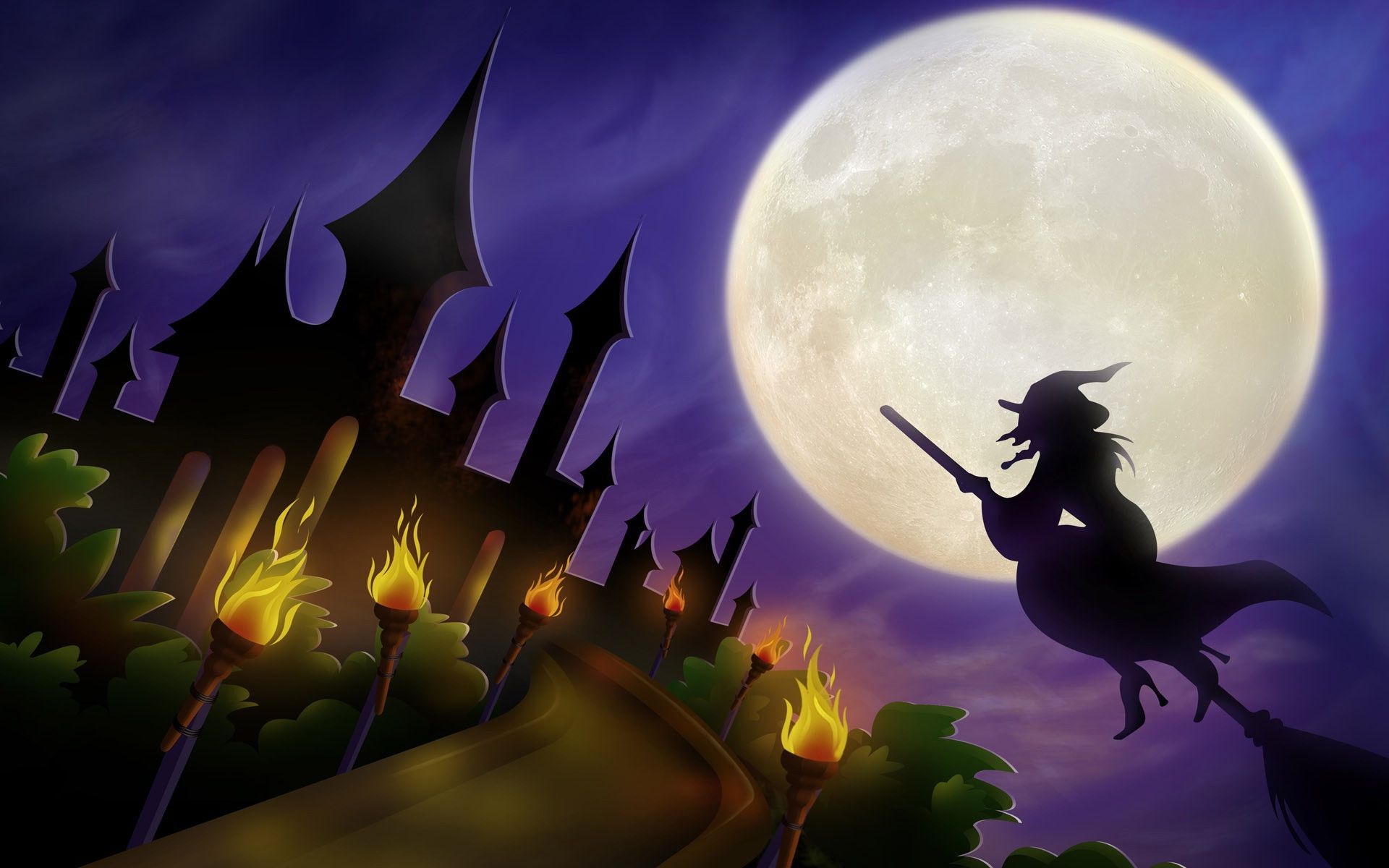 halloween witches wallpaper #11