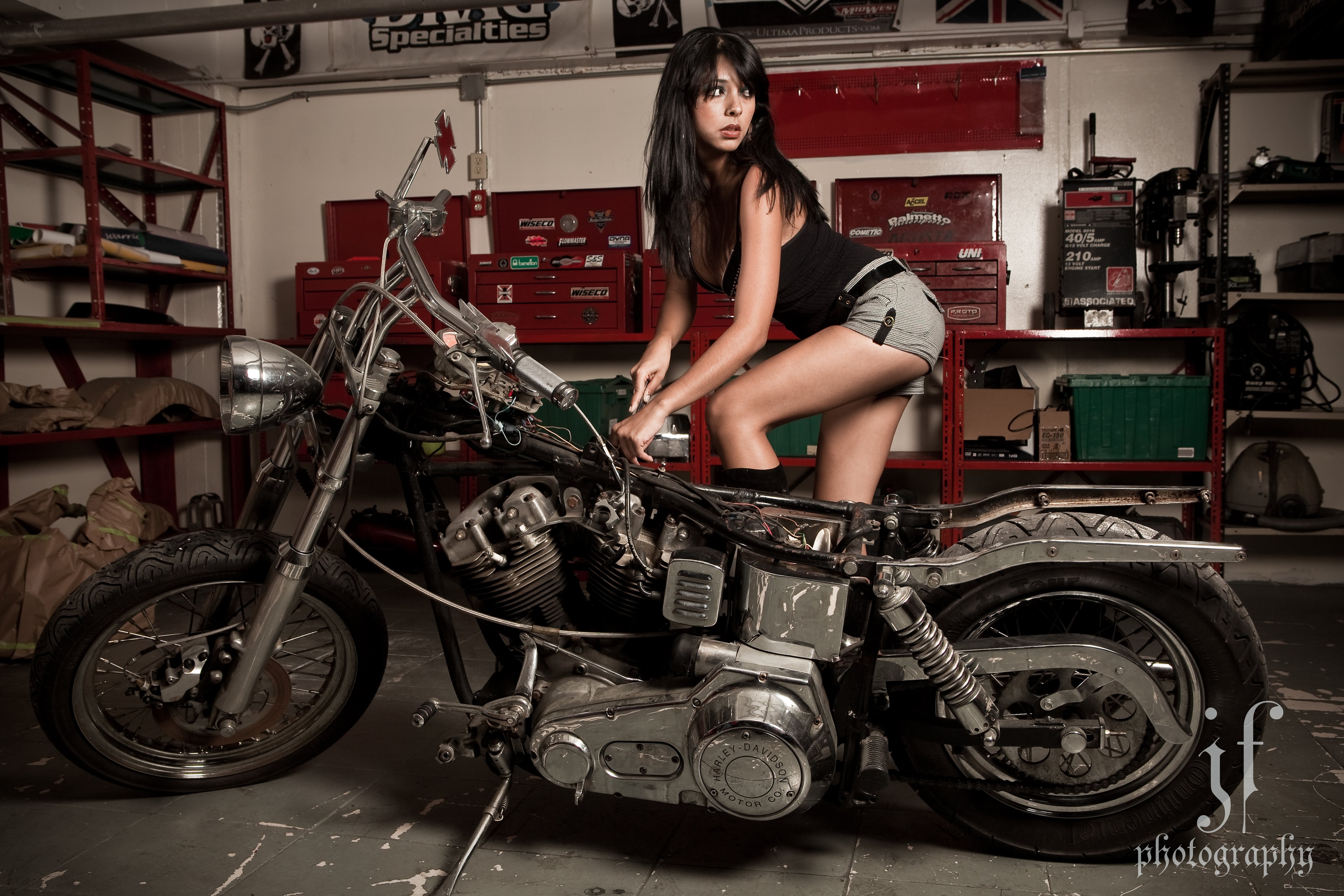 Harley girl wallpaper