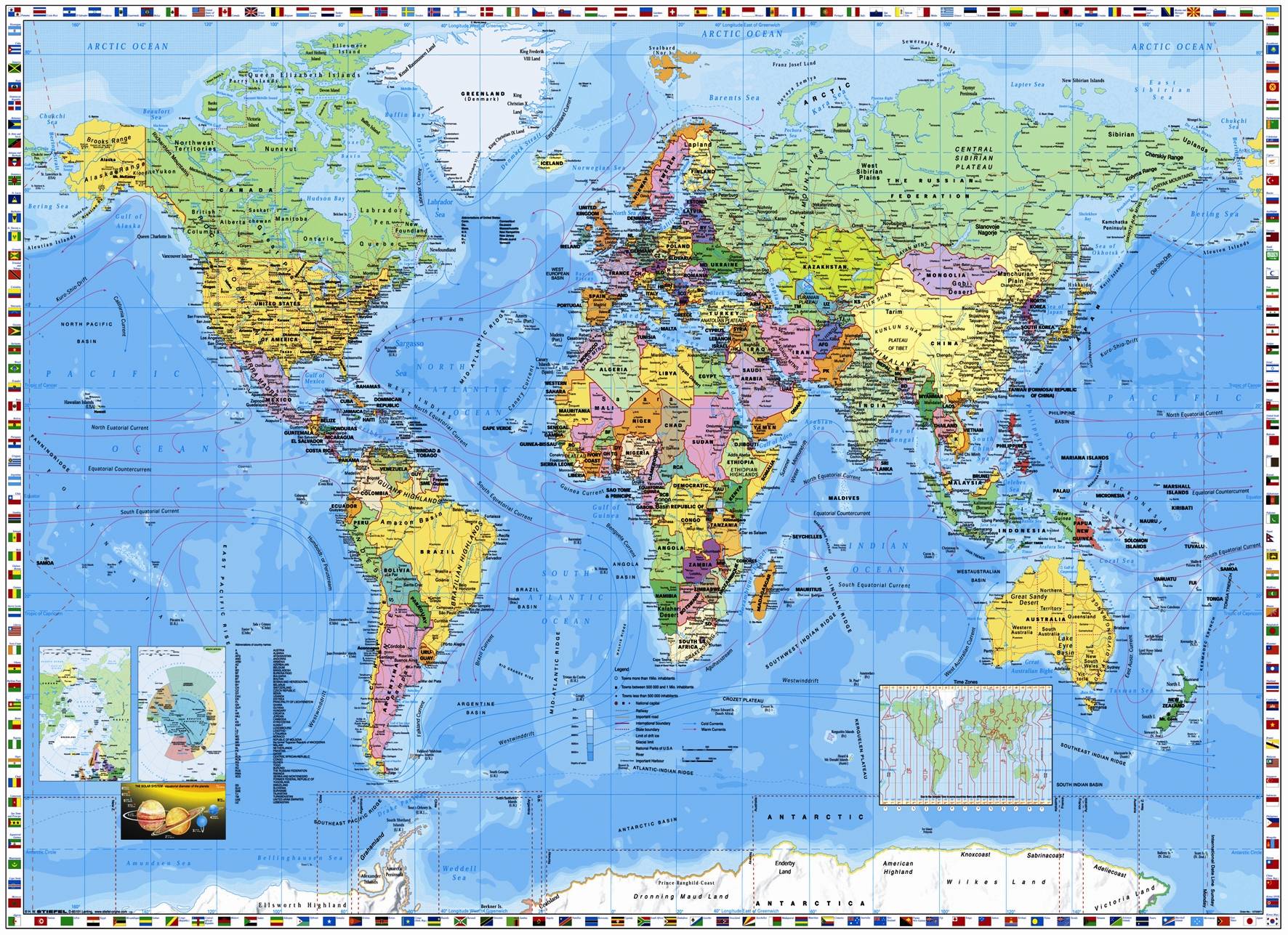 Hd world map wallpaper