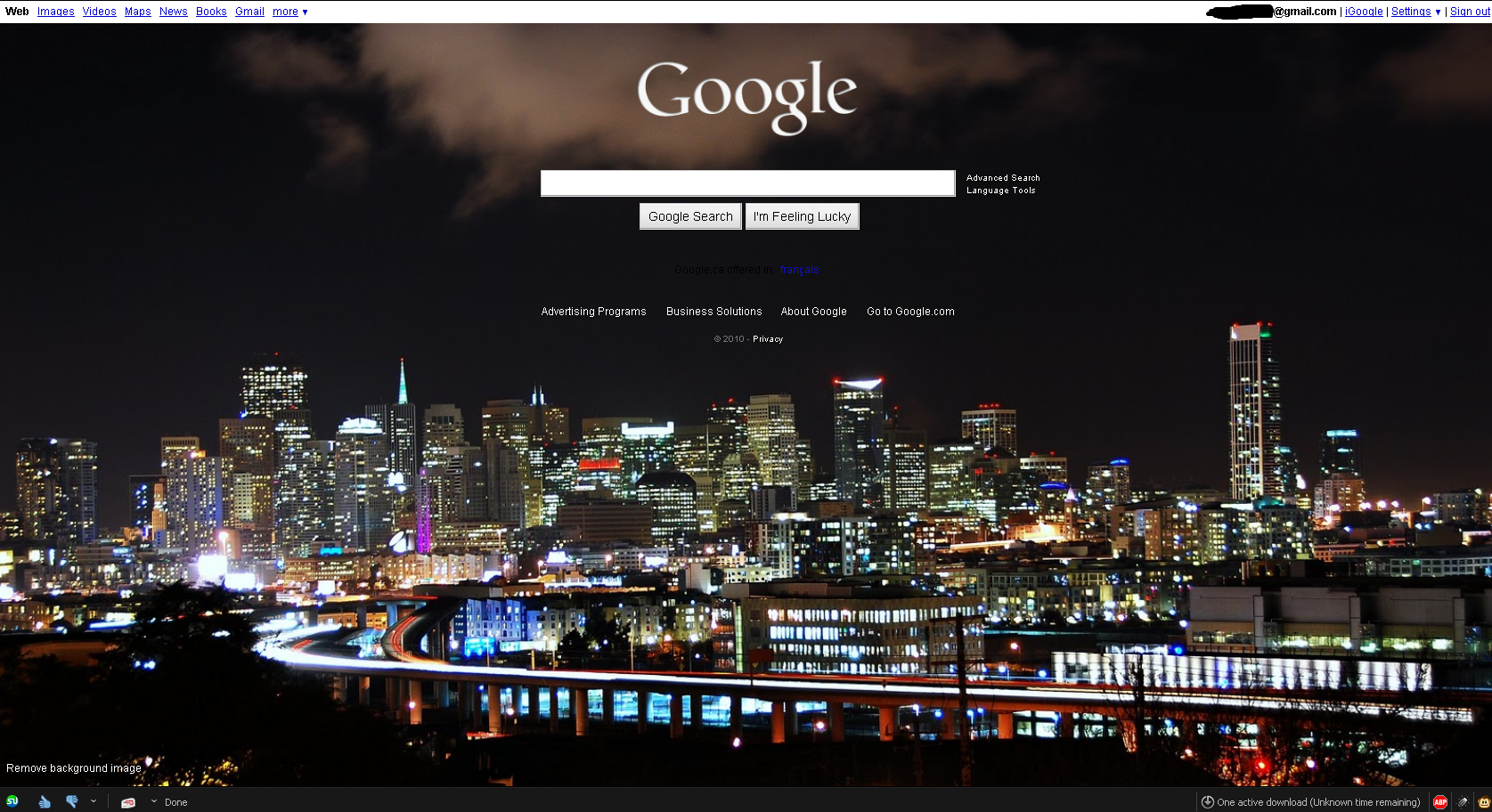 Homepage google background themes