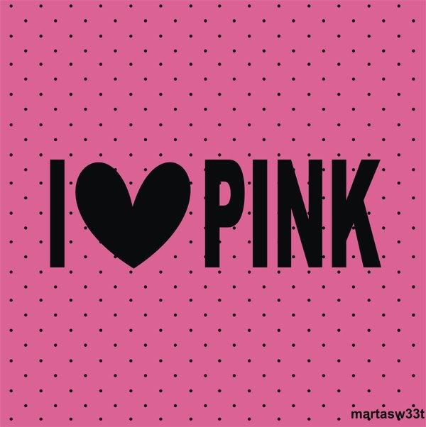 I love pink wallpaper