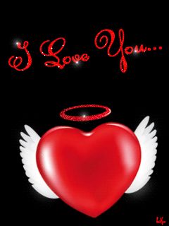 Download Animated 240x320 «I love you» Cell Phone Wallpaper