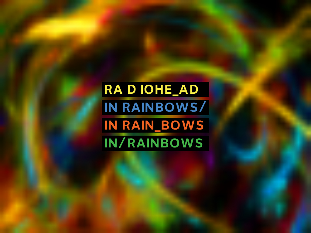 In rainbows wallpaper