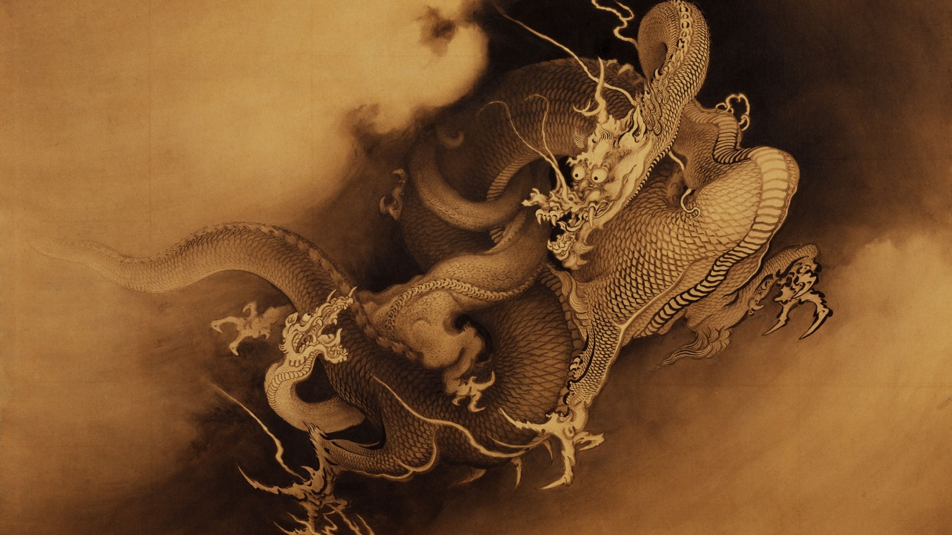 Japanese dragon wallpaper