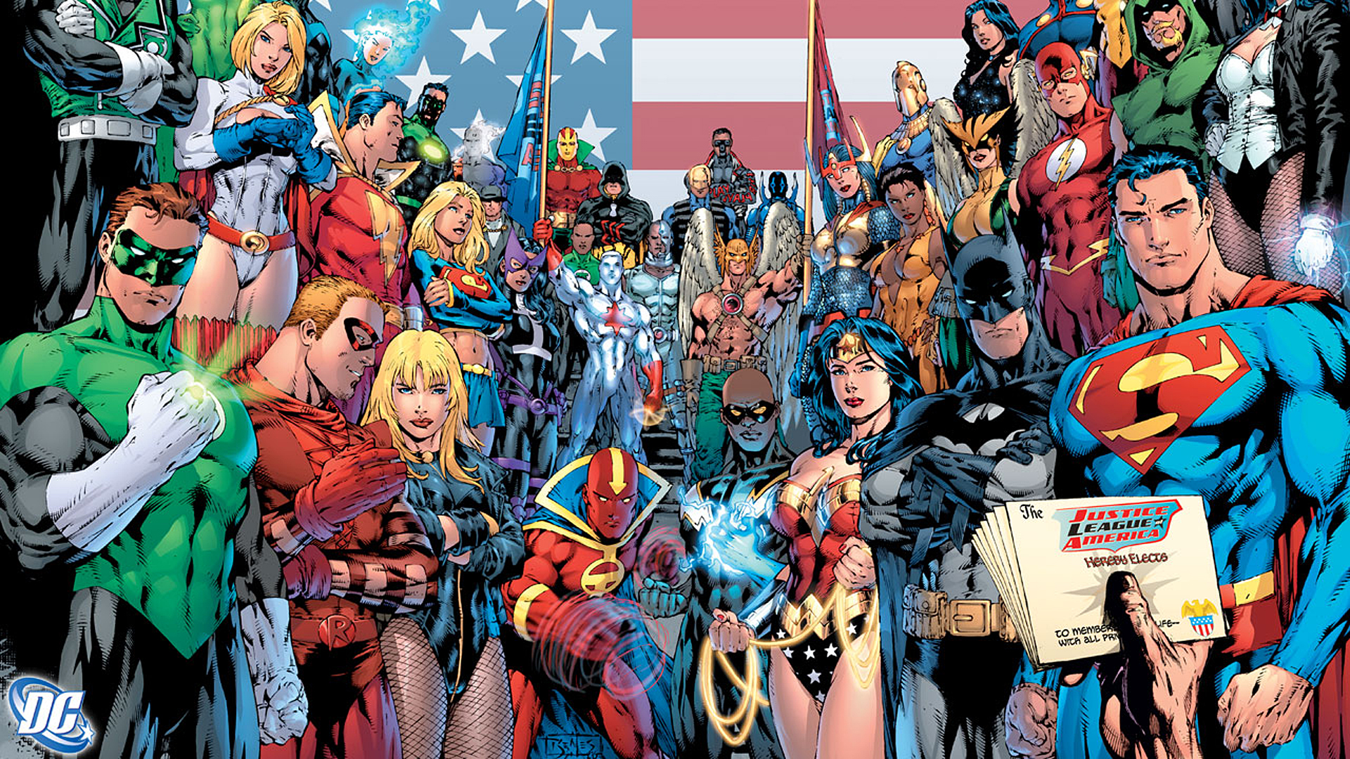Justice league background