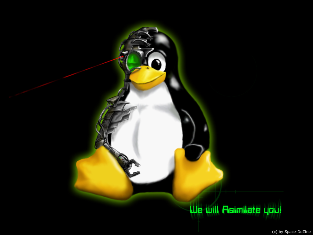 Linux hacker wallpaper