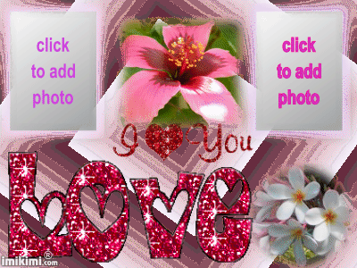 Animated love flower photo frame - imikimi com