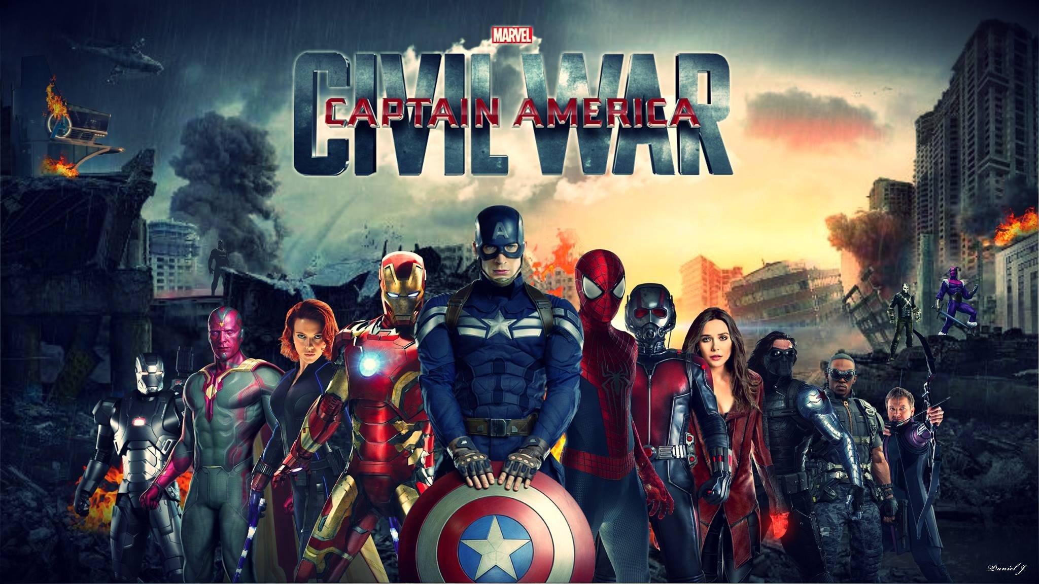 Marvel civil war wallpaper