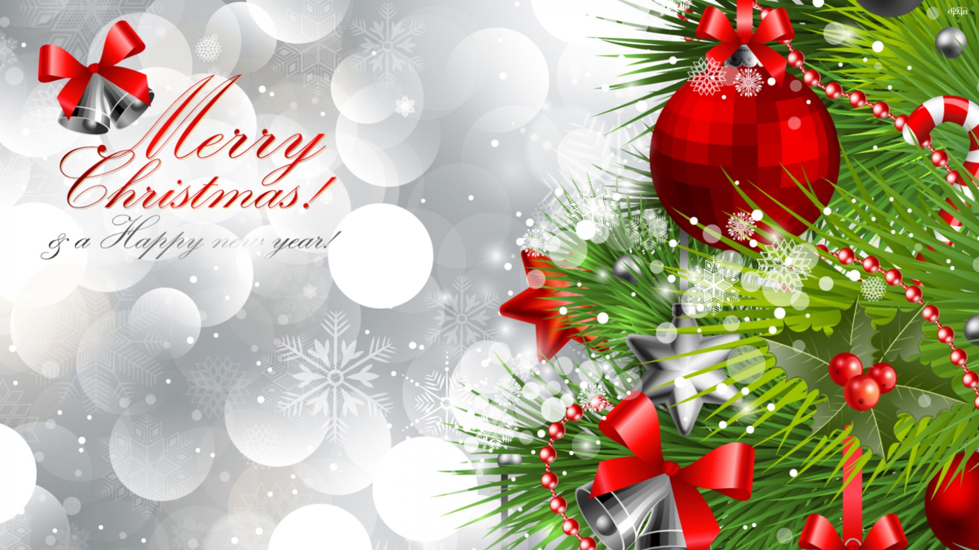 Merry christmas and happy new year wallpaper