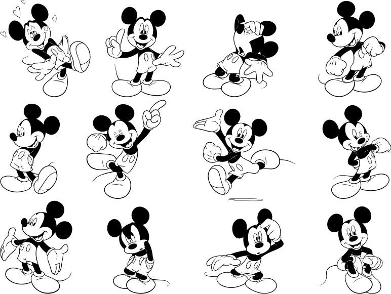 mickey mouse wallpaper black and white #16
