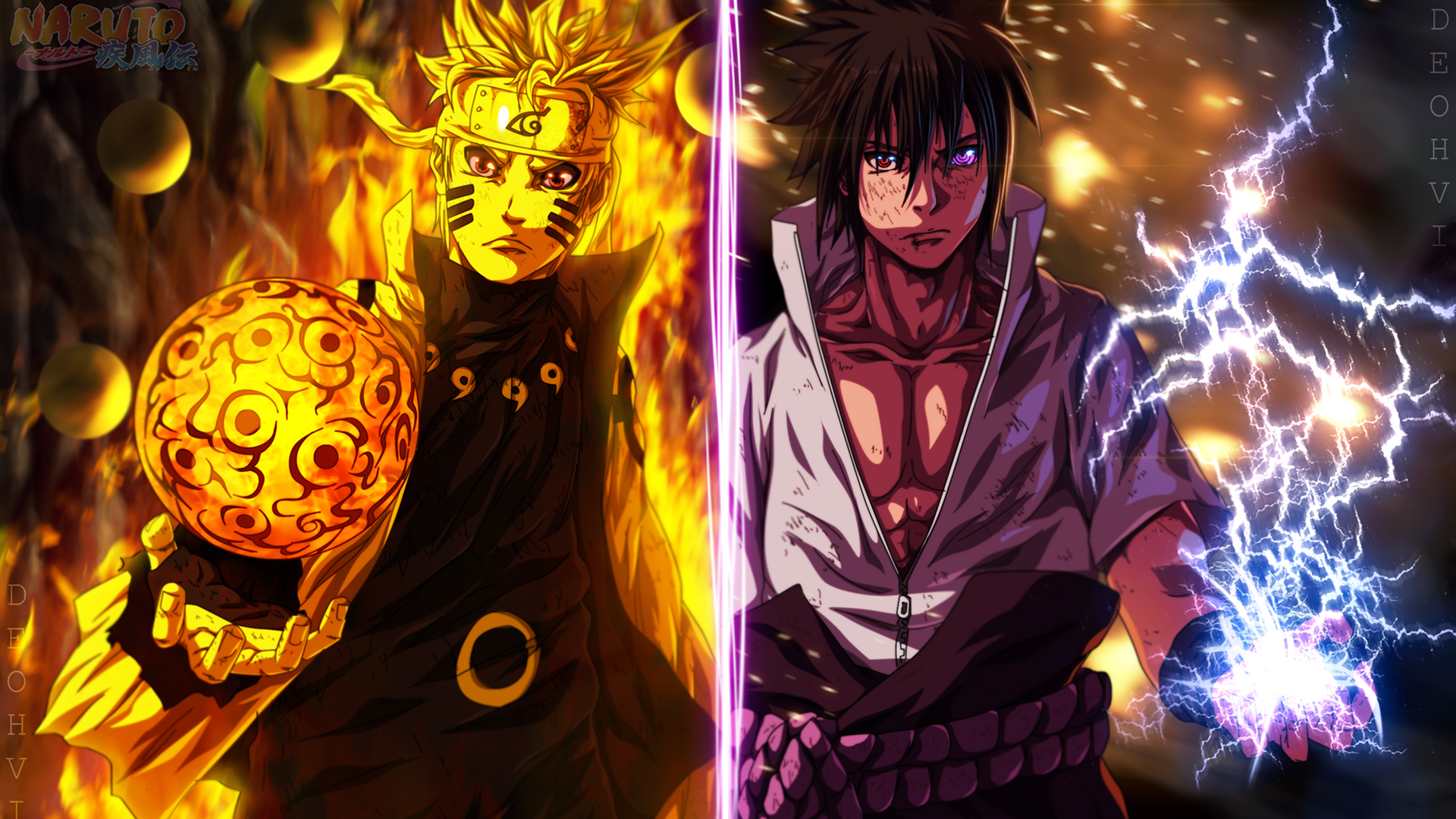 Naruto vs Sasuke HD Wallpaper - WallpaperSafari