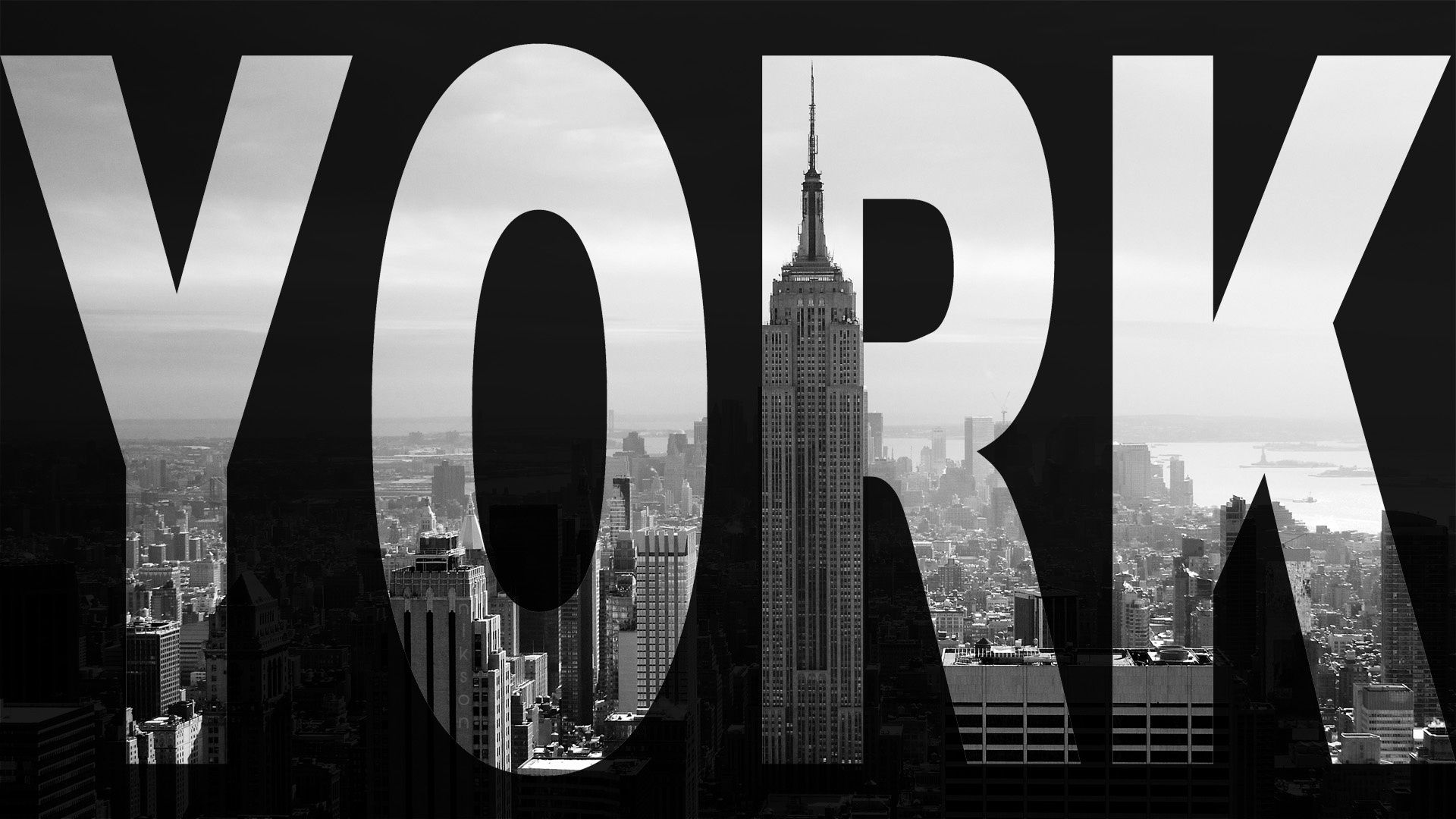 New york city wallpaper black and white