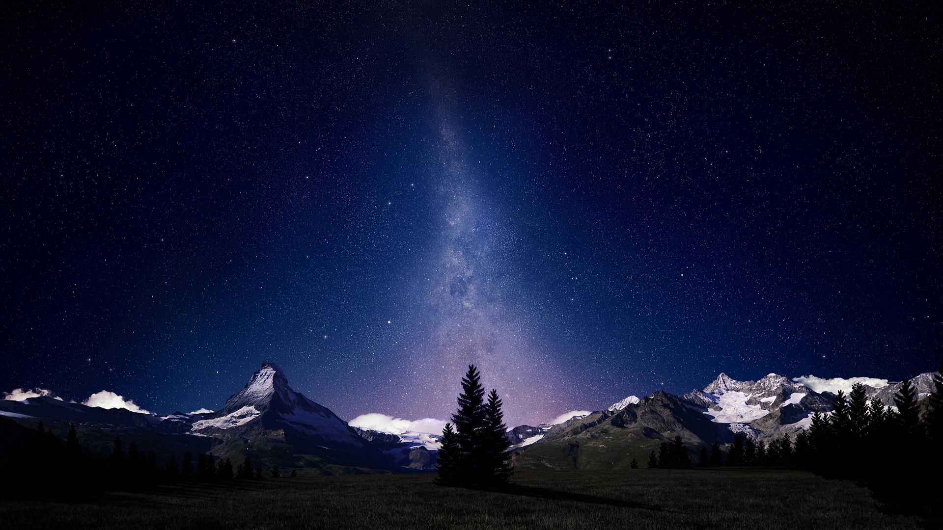 Night sky desktop wallpaper