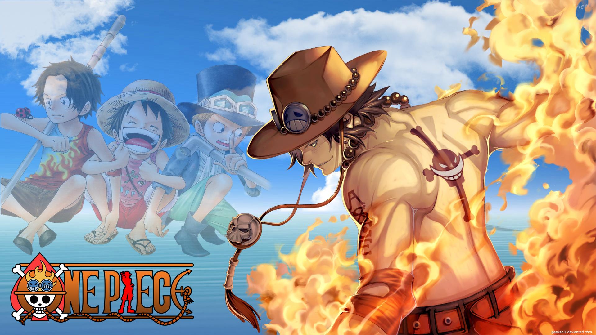 One piece ace wallpaper