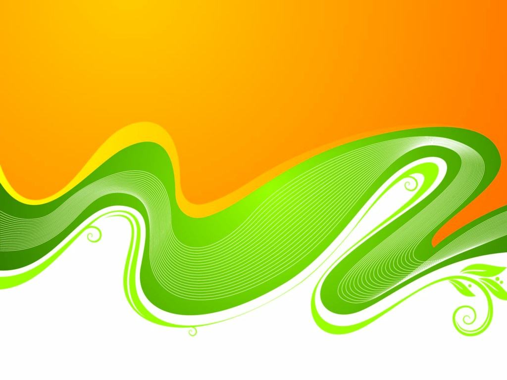Orange and green wallpaper