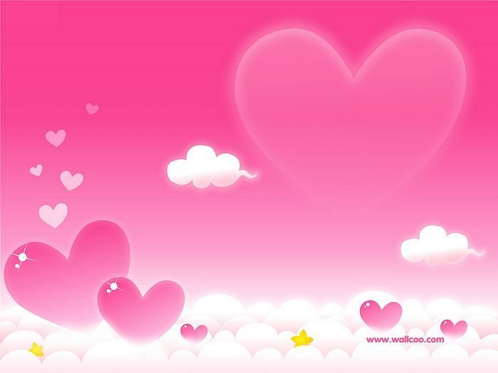Pink heart wallpapers