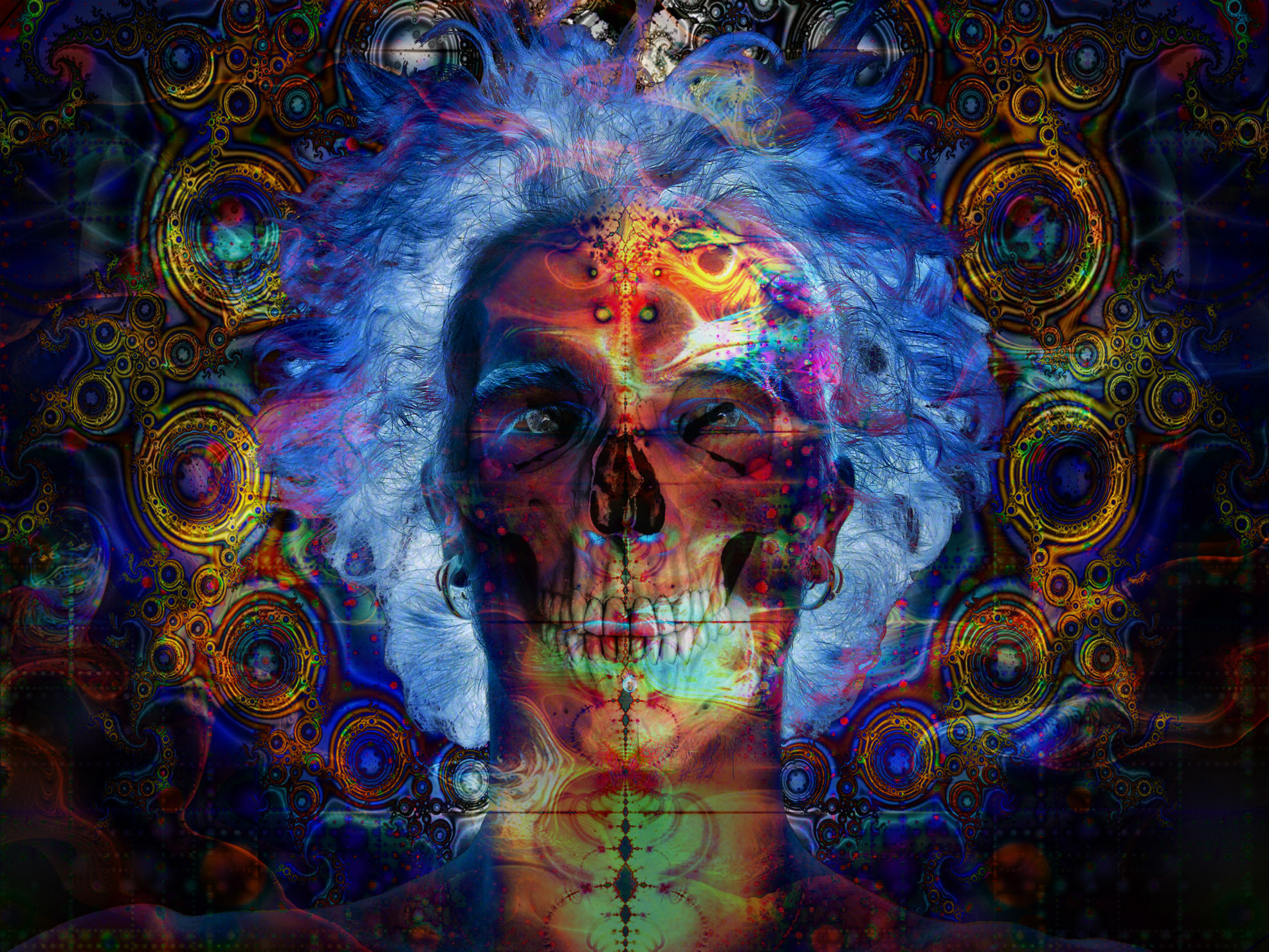 Psychedelic art wallpaper