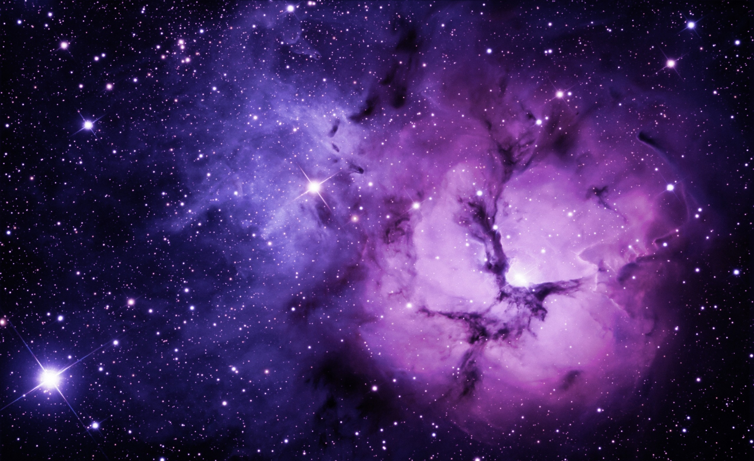 Purple space wallpaper