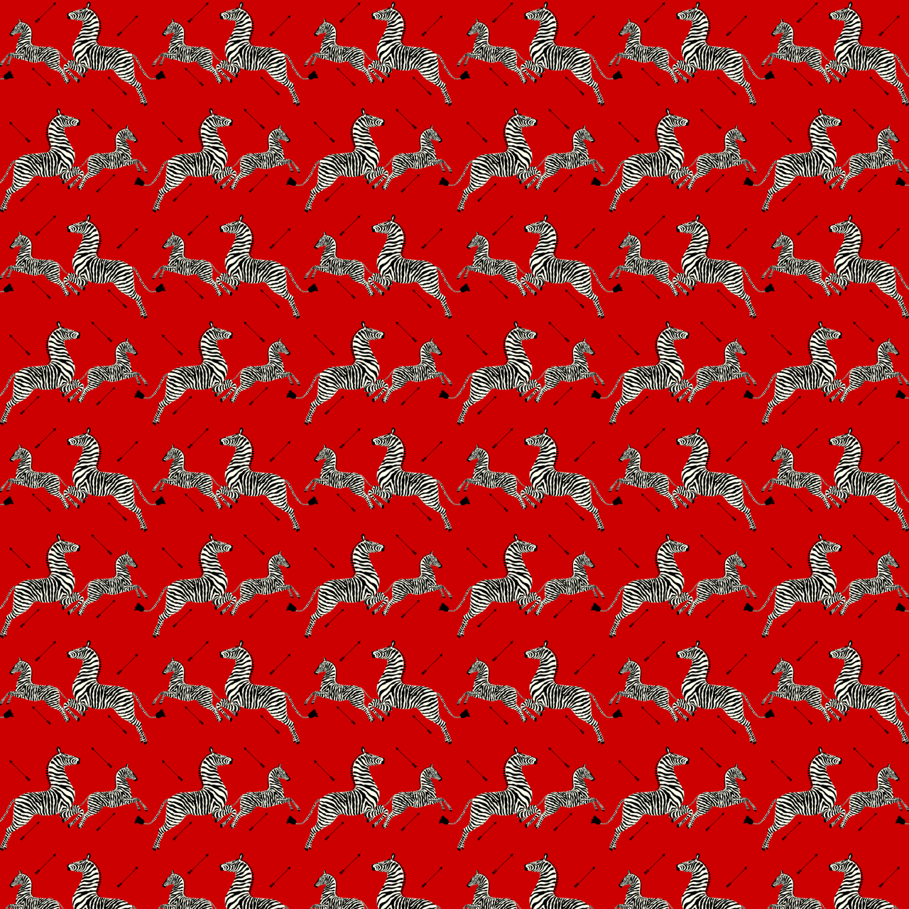 Red zebra wallpaper