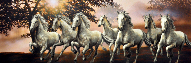 Seven horse wallpaper - SF Wallpaper