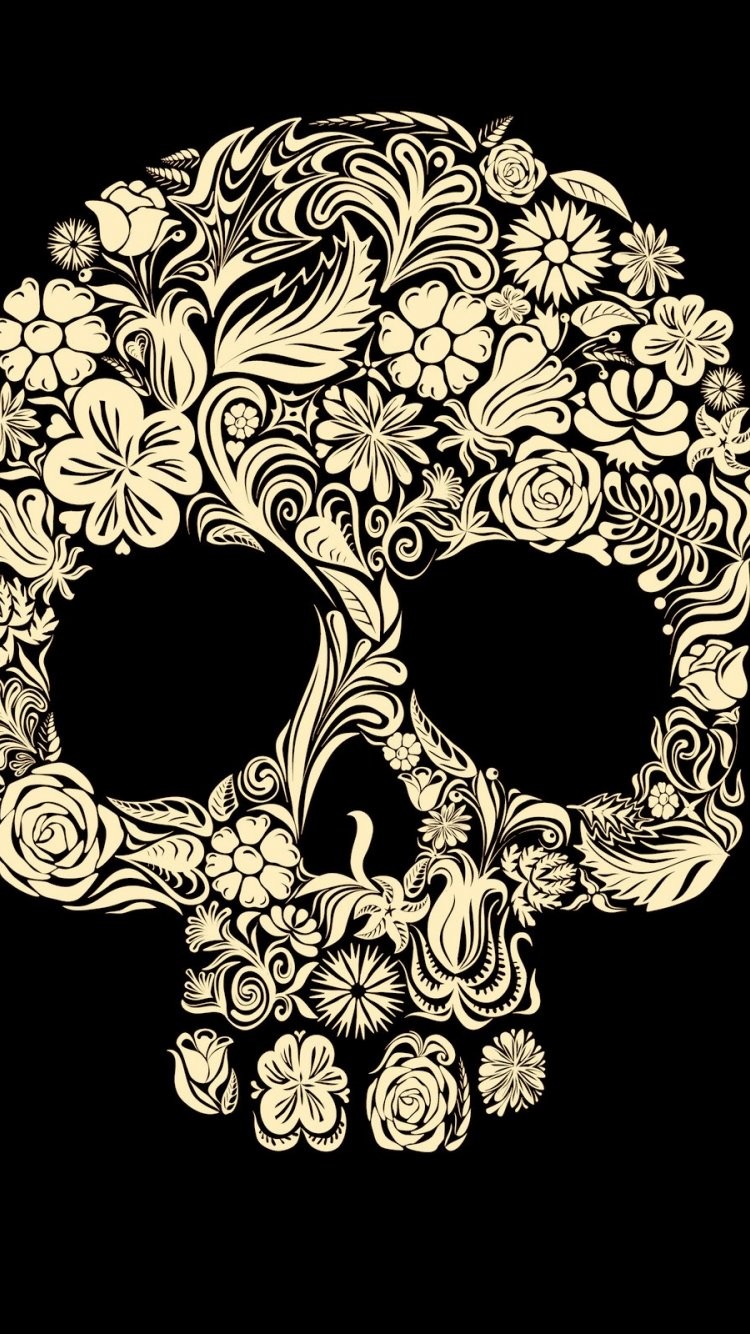 Skull wallpaper for girls