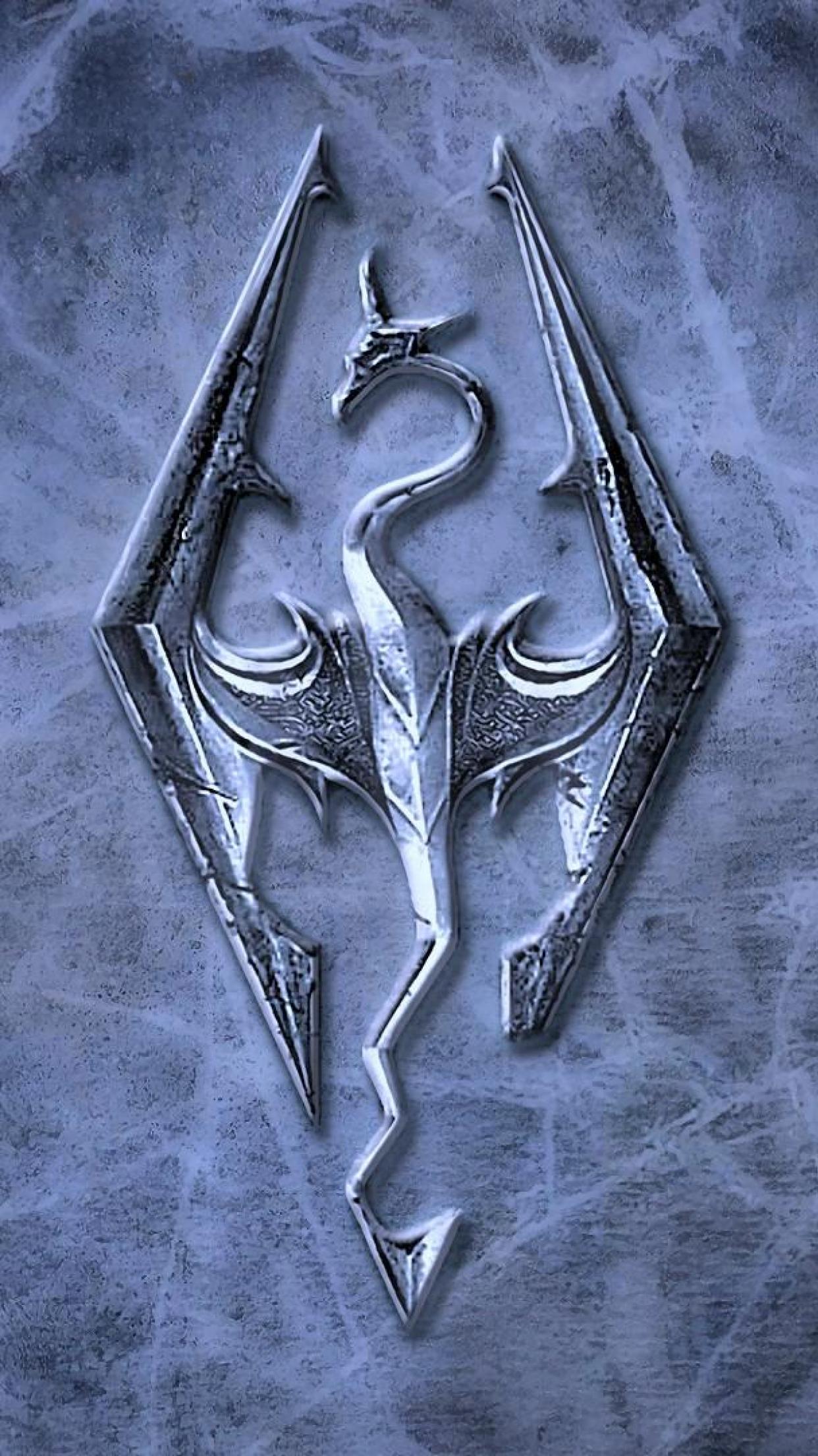 Skyrim logo wallpaper