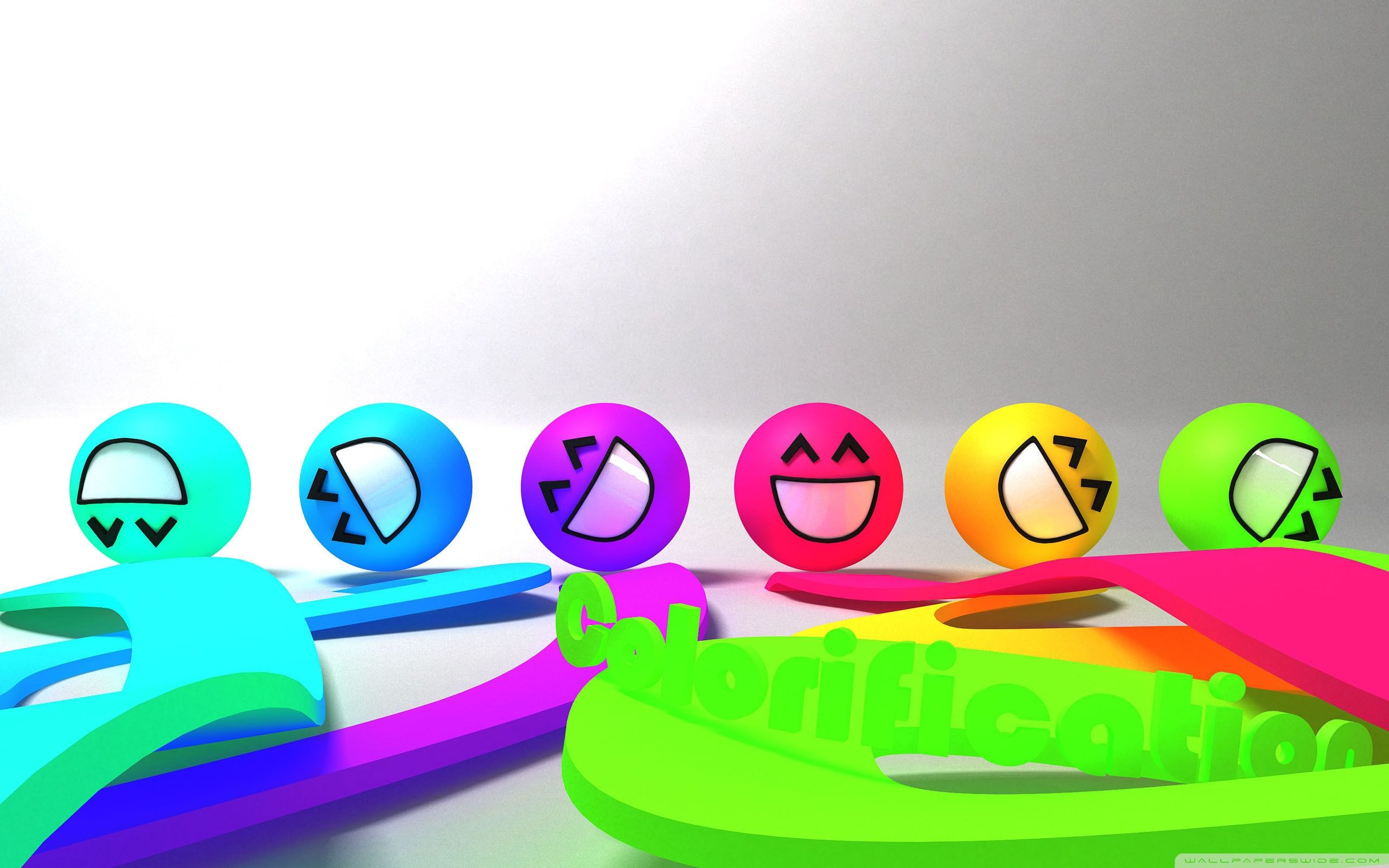 Wallpaper of smiley faces
