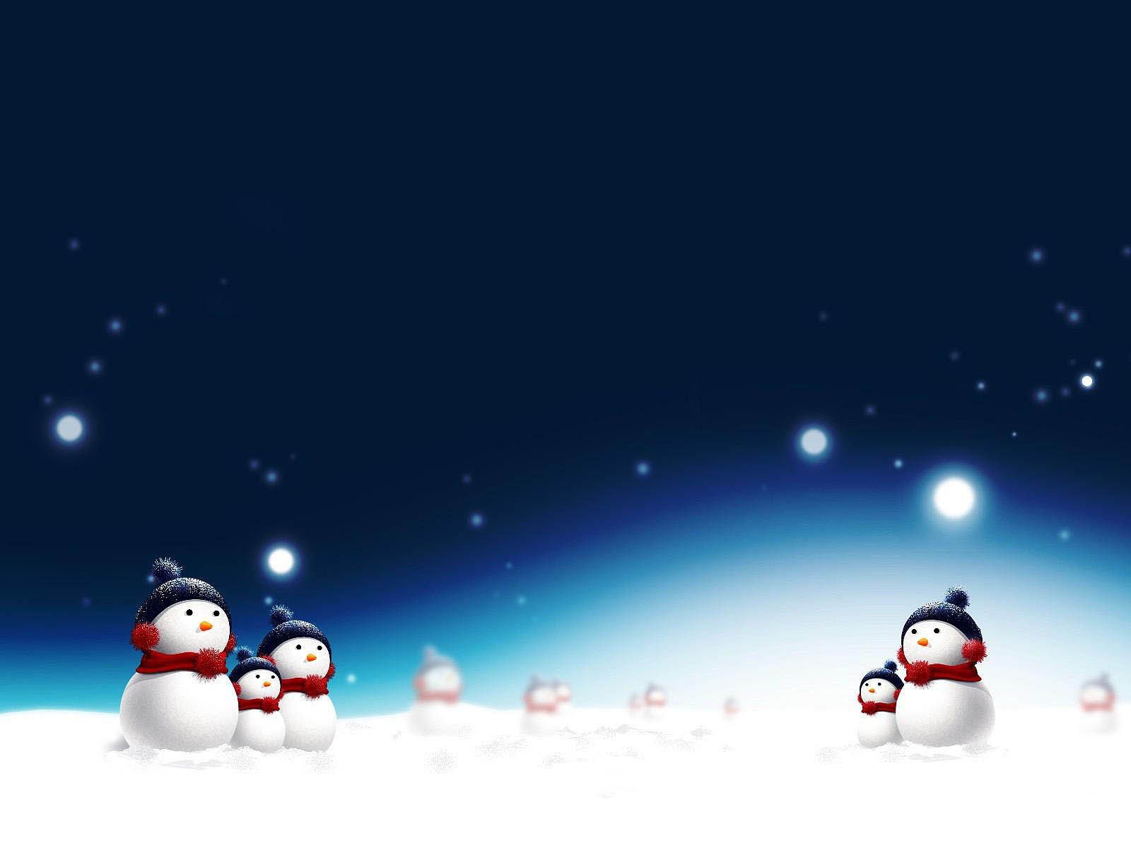 Snow man wallpaper