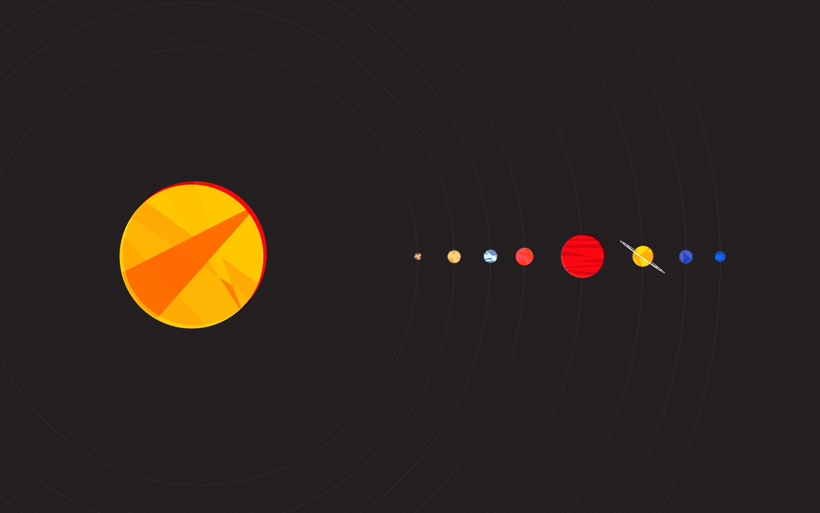Solar system background